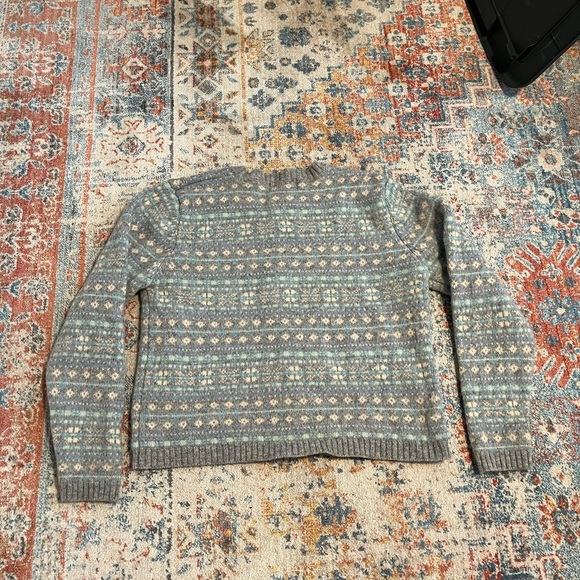 Newton Trading Co 100% Shetland wool fair isle cardigan - Picture 2 of 6
